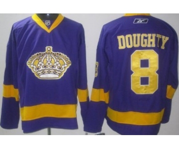 Los Angeles Kings #8 Drew Doughty Purple Jersey