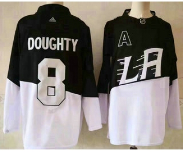 Men's Los Angeles Kings #8 Drew Doughty Black 2020 Stadium Series Adidas Stitched NHL Jersey