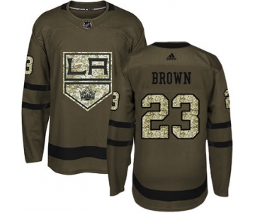 Adidas Kings #23 Dustin Brown Green Salute to Service Stitched NHL Jersey