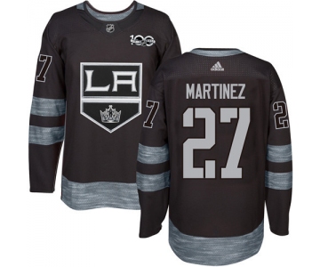 Adidas Kings #27 Alec Martinez Black 1917-2017 100th Anniversary Stitched NHL Jersey