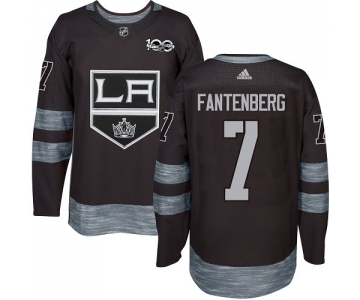 Adidas Kings #7 Oscar Fantenberg Black 1917-2017 100th Anniversary Stitched NHL Jersey