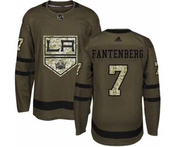 Adidas Kings #7 Oscar Fantenberg Green Salute to Service Stitched NHL Jersey