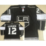 Los Angeles Kings #12 Marian Gaborik Black Jersey