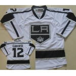Los Angeles Kings #12 Marian Gaborik White Jersey