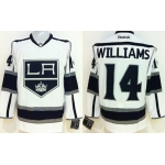 Los Angeles Kings #14 Justin Williams White Jersey