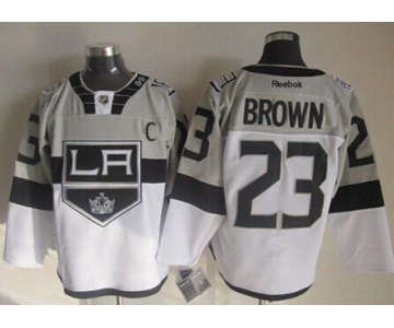 Los Angeles Kings #23 Dustin Brown 2015 Stadium Series Gray/White Jersey