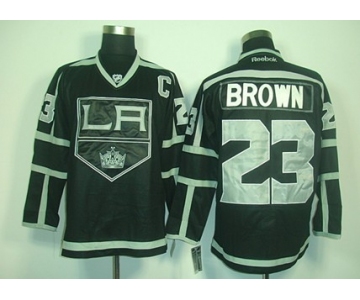 Los Angeles Kings #23 Dustin Brown Black Ice Jersey