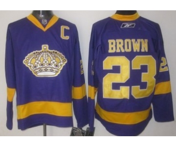 Los Angeles Kings #23 Dustin Brown Purple Jersey