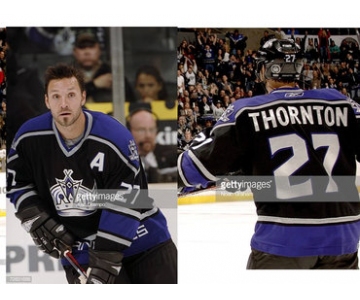 Los Angeles Kings #27 Scott Thornton Black Third Jersey