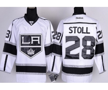 Los Angeles Kings #28 Jarret Stoll White Jersey