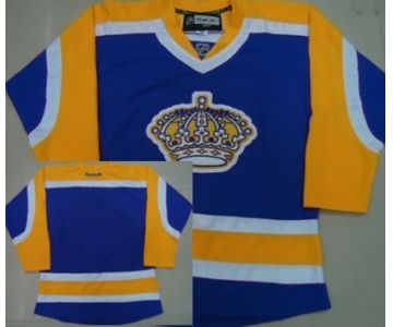 Los Angeles Kings Blank Purple With Yellow Jersey