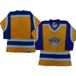 Los Angeles Kings Blank Yellow Throwback With Purple CCM Jersey