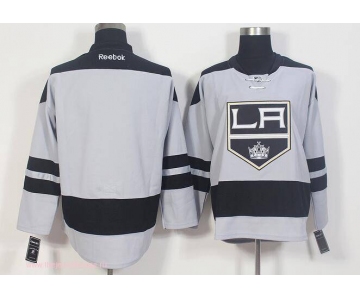 Men's Los Angeles Kings Blank Gray Alternate Stitched NHL 2016-17 Reebok Hockey Jersey