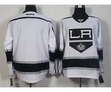 Men's Los Angeles Kings Blank Reebok White Away Hockey Jersey