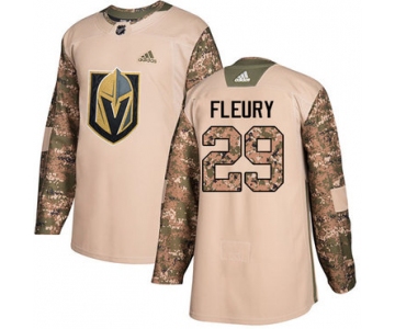 Adidas Golden Knights #29 Marc-Andre Fleury Camo Authentic 2017 Veterans Day Stitched NHL Jersey