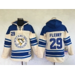 Men's Pittsburgh Penguins #29 Marc-Andre Fleury Cream Stitched NHL Old Time Hockey Hoodie