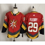 Men's Vegas Golden Knights #29 Marc-Andre Fleury Red Adidas 2020-21 Alternate Authentic Player NHL Jersey