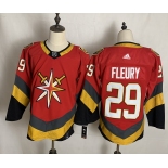 Men's Vegas Golden Knights #29 Marc-Andre Fleury Red Adidas 2020-21 Alternate Authentic Player NHL Jersey