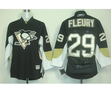 Pittsburgh Penguins #29 Marc-Andre Fleury Black Kids Jersey