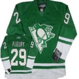 Pittsburgh Penguins #29 Marc-Andre Fleury St. Patrick's Day Green Jersey