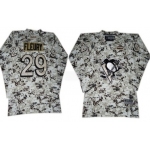 Pittsburgh Penguins #29 Marc-Andre Fleury White Camo Kids Jersey
