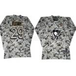 Pittsburgh Penguins #29 Marc-Andre Fleury White Camo Kids Jersey