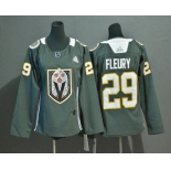 Women's Vegas Golden Knights #29 Marc-Andre Fleury Gray Dia De Los Muertos Adidas Jersey