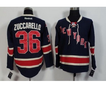 Men's New York Rangers #36 Mats Zuccarello Reebok Third 85TH Jersey