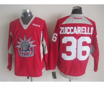 New York Rangers #36 Mats Zuccarello 2014 NYR Training Red Jersey