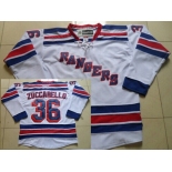 New York Rangers #36 Mats Zuccarello White Jersey