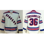 New York Rangers #36 Mats Zuccarello White Kids Jersey