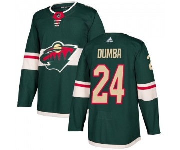 Adidas Wild #24 Matt Dumba Green Home Authentic Stitched NHL Jersey