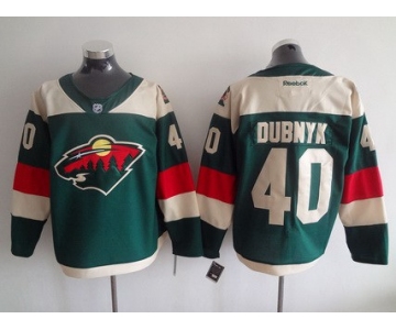 Men's Minnesota Wild #40 Devan Dubnyk Reebok Green 2016 Stadium Series Team Premier Jersey