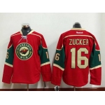Minnesota Wild #16 Jason Zucker Red Jersey
