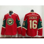 Minnesota Wild #16 Jason Zucker Red Jersey