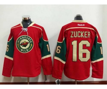 Minnesota Wild #16 Jason Zucker Red Jersey