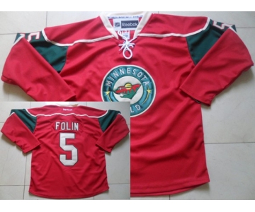 Minnesota Wild #5 Christian Folin Red Jersey
