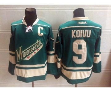 Minnesota Wild #9 Mikko Koivu Green Third Jersey