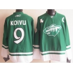 Minnesota Wild #9 Mikko Koivu St. Patrick's Day Green Jersey