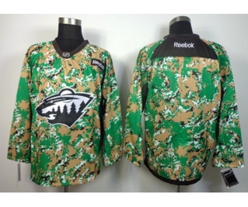Minnesota Wild Blank 2014 Camo Jersey