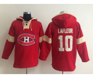 2014 Old Time Hockey Montreal Canadiens #10 Guy Lafleur Red Hoodie