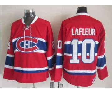 Men's Montreal Canadiens #10 Guy Lafleur 1970-71 Red CCM Vintage Throwback Jersey