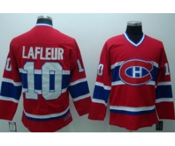 Montreal Canadiens #10 Guy Lafleur Red Throwback CCM Jersey