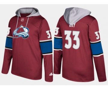 Adidas Colorado Avalanche 33 Patrick Roy Retired Burgundy Name And Number Hoodie