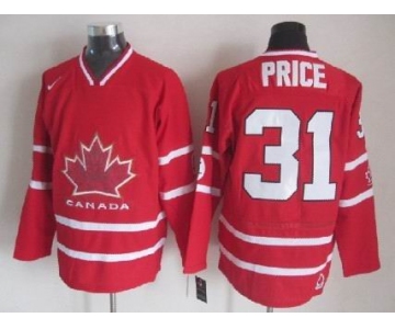 2010 Olympics Canada #31 Carey Price Red Jersey