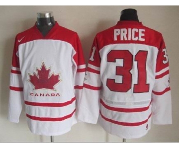 2010 Olympics Canada #31 Carey Price White Jersey