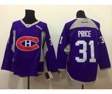 Montreal Canadiens #31 Carey Price 2014 Training Purple Jersey