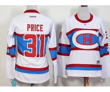 Women's Montreal Canadiens #31 Carey Price Reebok White 2016 Winter Classic Premier Jersey