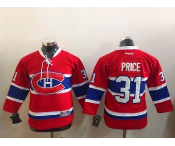 Youth Montreal Canadiens #31 Carey Price Reebok Red 2015-16 Premier Hockey Jersey