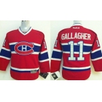Montreal Canadiens #11 Brendan Gallagher Red Kids Jersey